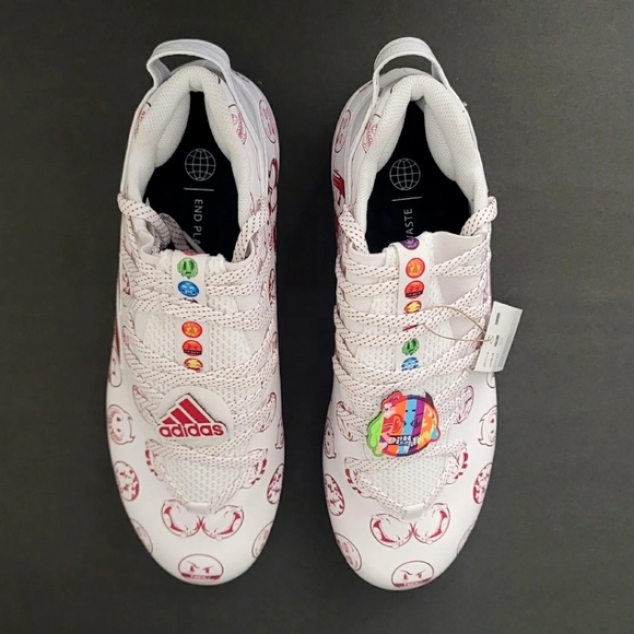 New Adidas Freak 22 Big Mood  Men'sDSG SM Football Cleats Sz 13 White Red - Picture 8 of 9